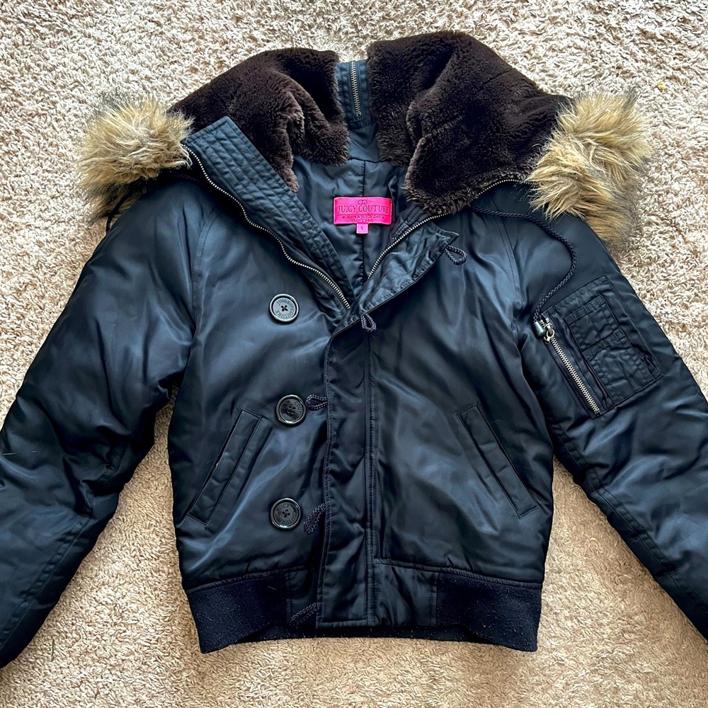 Juicy Couture faux fur Winter Jacket- size Small